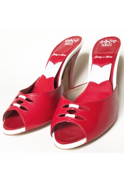 Spring-o-lators Red Leather with White