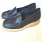 Audrey Loafers Navy Blue Crepe Sole