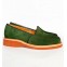 Dot Green Suede
