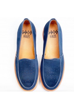 Dot Navy Blue Suede Dot Navy Blue Suede