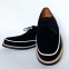 Dynamite Black Suede with White 