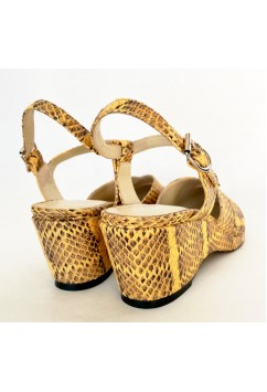 Eva Snake Leather print Yellow