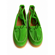 Grace Green Grass Suede Crepe Sole