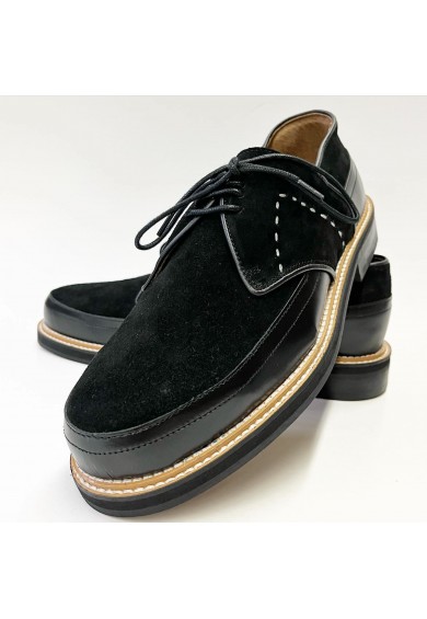 Jacky Black Suede