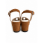 Jezebel Wedge Brown Camel Suede 