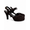 Jezebel Chocolate Brown Suede 
