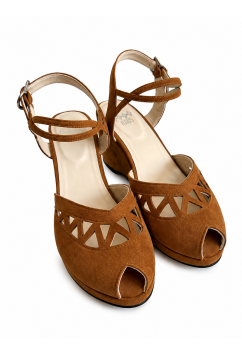 Jezebel Wedge Brown Camel Suede Jezebel Wedge Brown Camel Suede