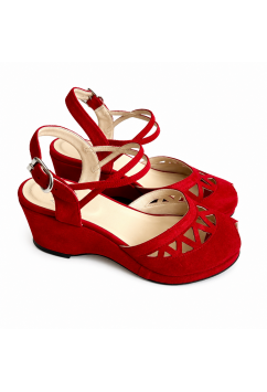 Jezebel Wedge Red Suede Jezebel Wedge Red Suede