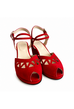 Jezebel Wedge Red Suede Jezebel Wedge Red Suede