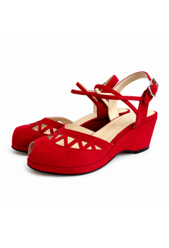 Jezebel Wedge Red Suede Jezebel Wedge Red Suede