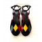 Kate Black Suede - Red Yellow Green 