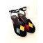 Kate Black Suede - Red Yellow Green 