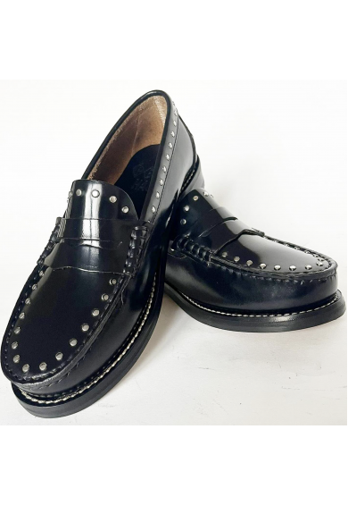 Women Loafer Black Studded Women Loafer Black Studded