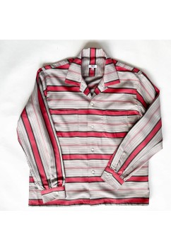 Striped Red & Grey  - Long Sleeve