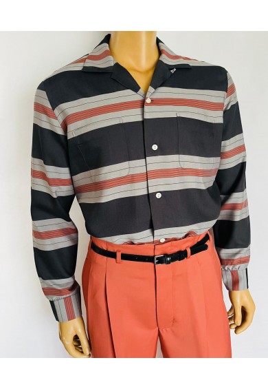 Ritchie Collection Rust Stripes Long Sleeves