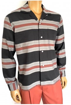 Ritchie Collection Rust Stripes Long Sleeves
