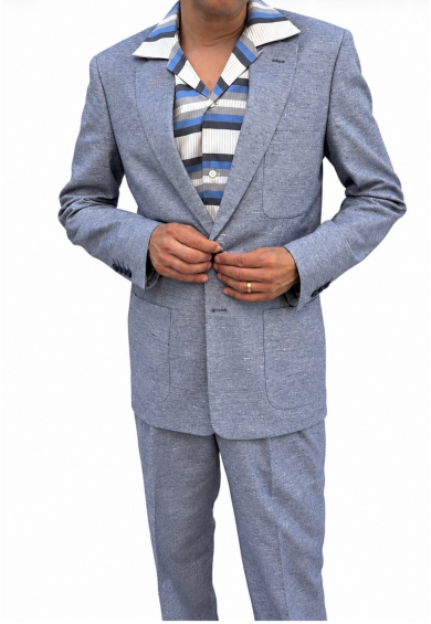 Suit Baby Blue Flecked Suit Baby Blue Flecked