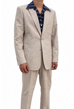 Suit Beige Flecked Suit Beige Flecked