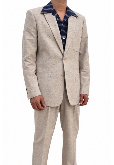 Suit Beige Flecked Suit Beige Flecked