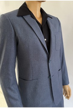 Suit Medium Blue Flecked Suit Medium Blue Flecked