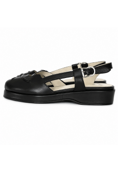 Donna Black Leather