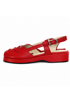 Donna Red Leather