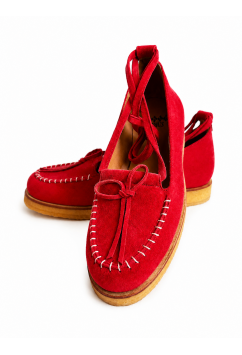 Grace Red Suede Crepe Sole Grace Red Suede Crepe Sole