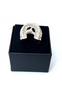 HorseShoe Ring With Horse 