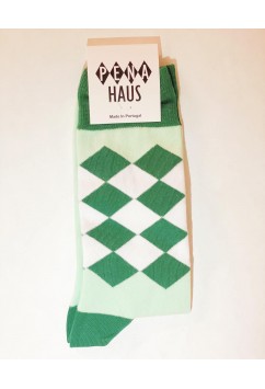 Socks Diamond Green